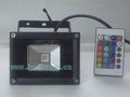 10w Led RGB Flood Light with Remote, high quality black housing